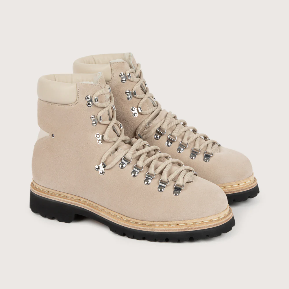 ISERAN FE Hydrovelours/Nappa Grège Vibram - Image 2