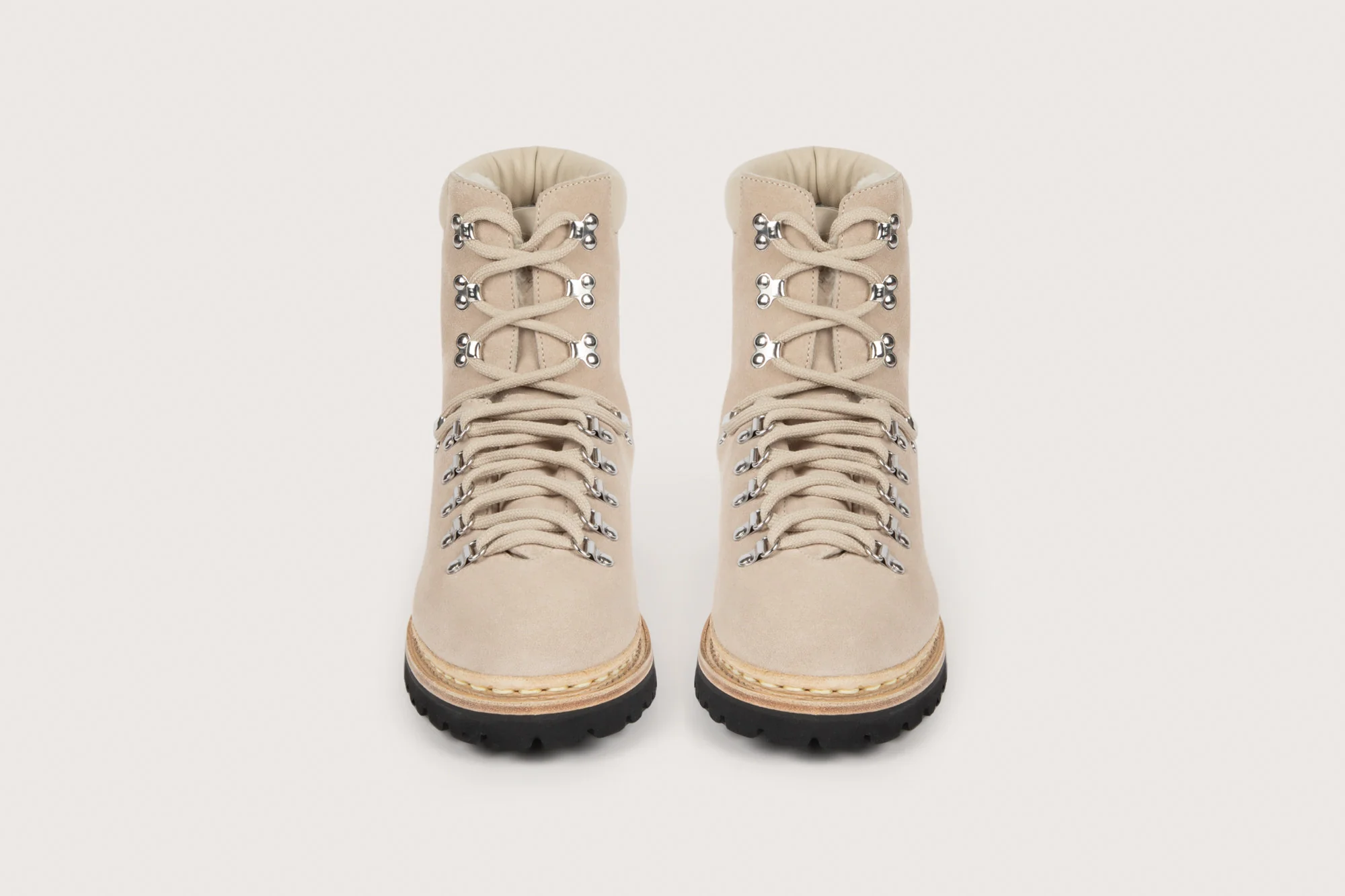 ISERAN FE Hydrovelours/Nappa Grège Vibram - Image 6