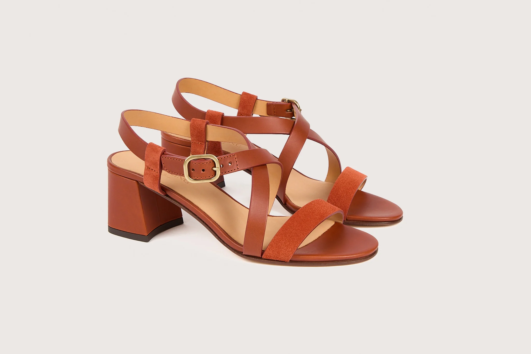 SOFIA Velours Sienne Cuir - Image 4